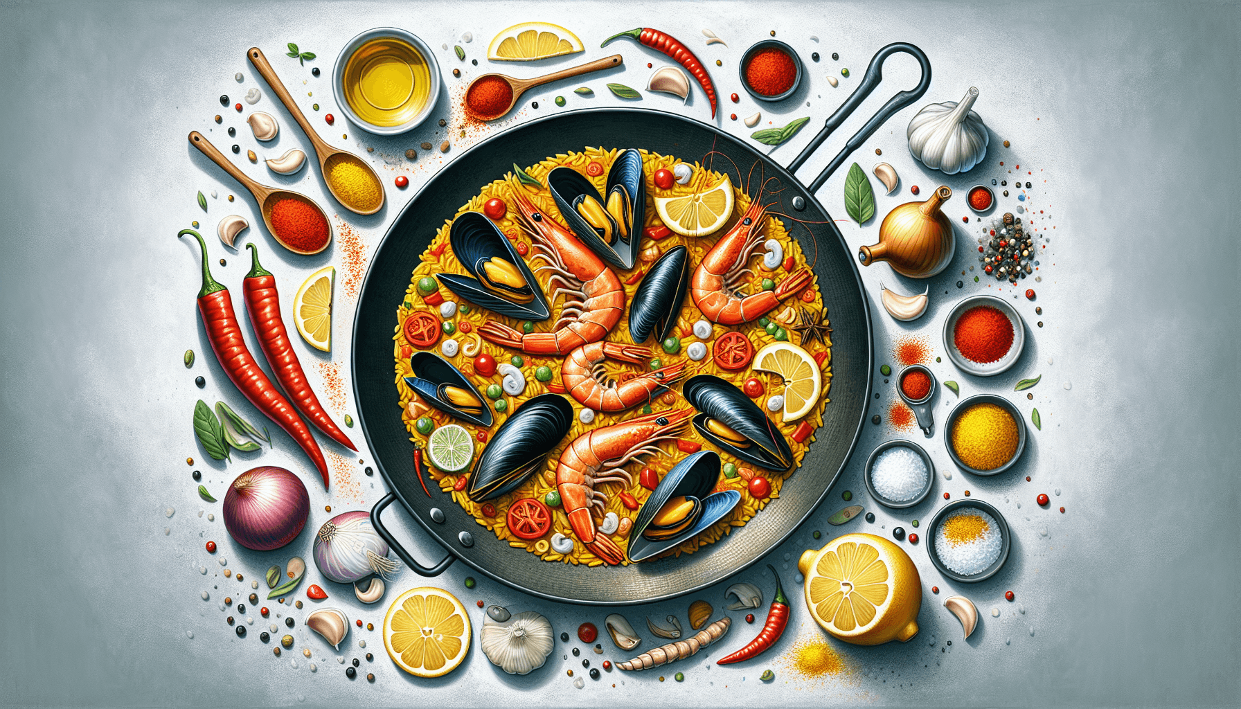 Паелья з морепродуктами