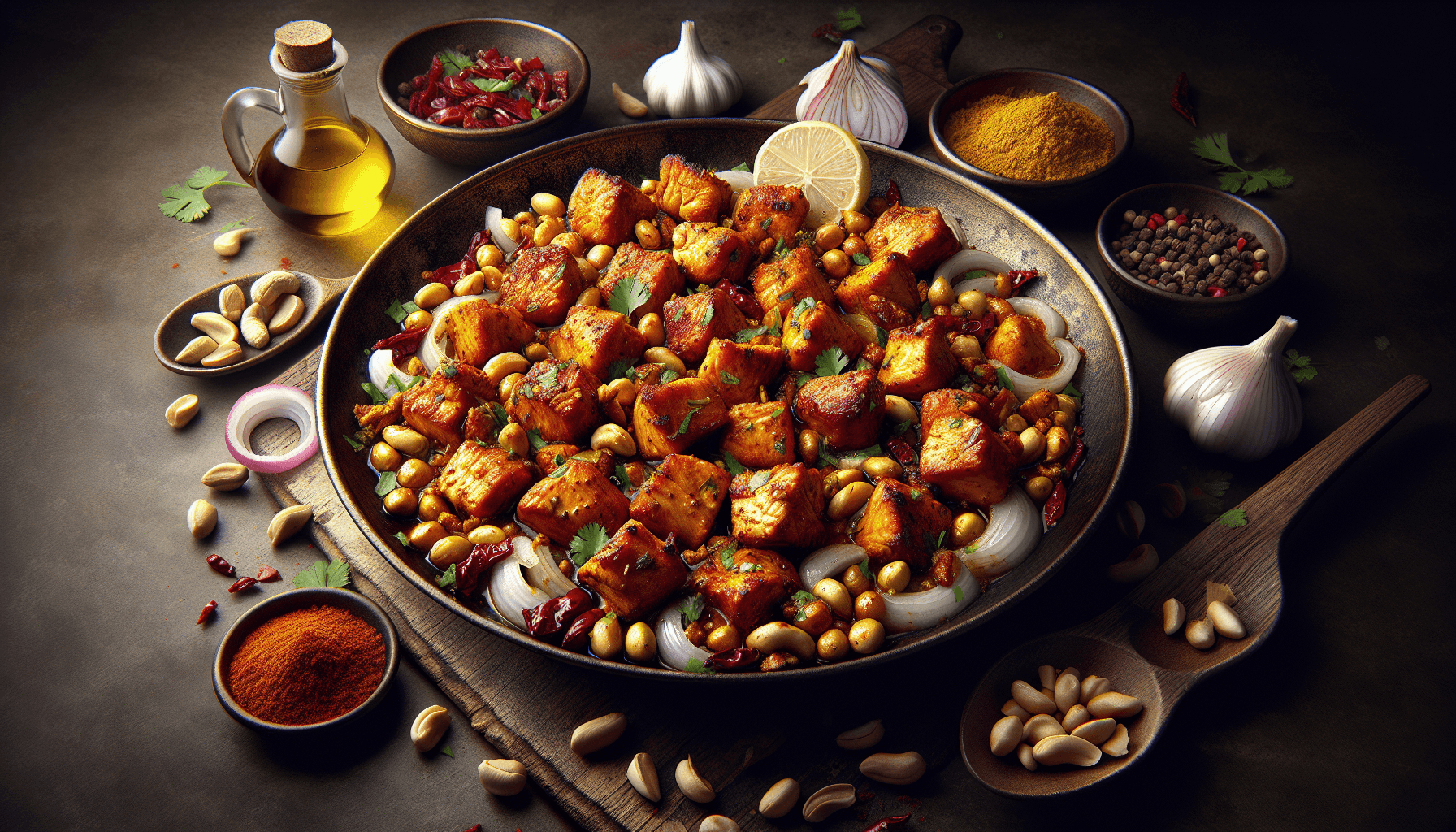 Паджі з куркою і горіхами