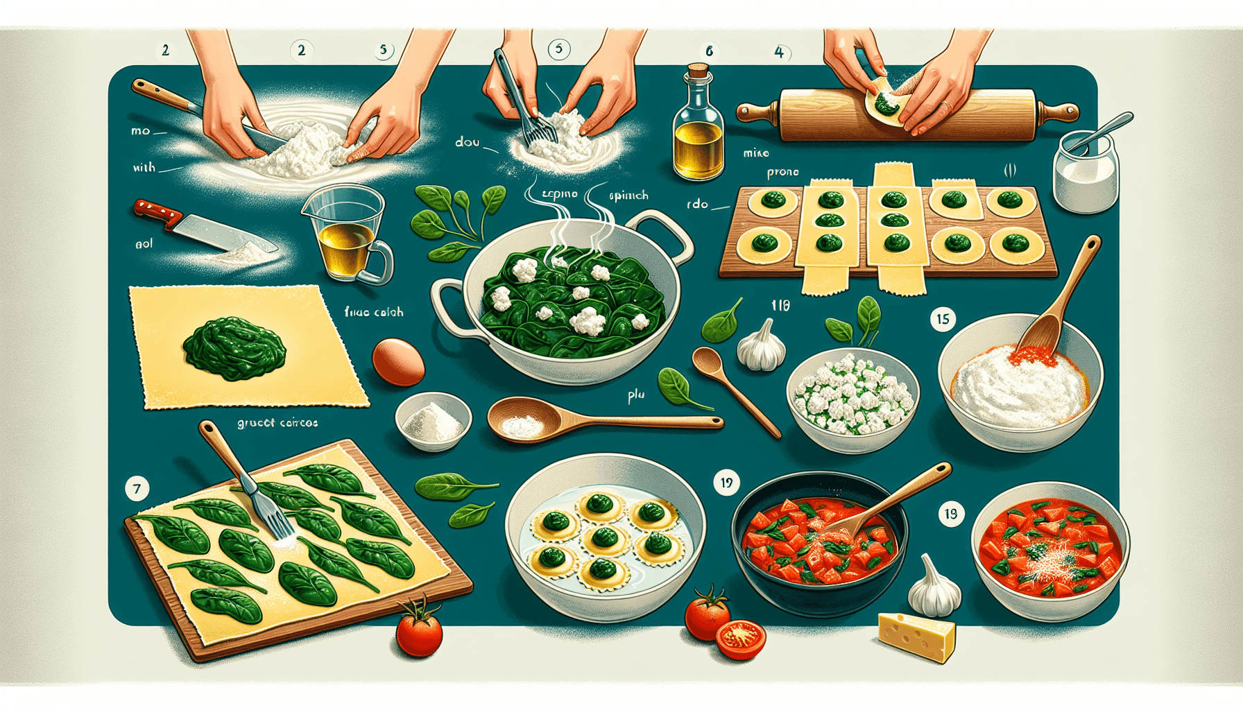 Шпинатні равіолі з рикотто